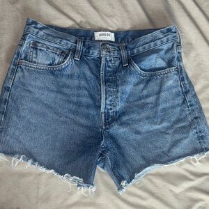 Agolde Classic Blue Jean Shorts
